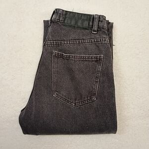 Cotton On Long Straight Leg Black Wash Boyfriend Jeans